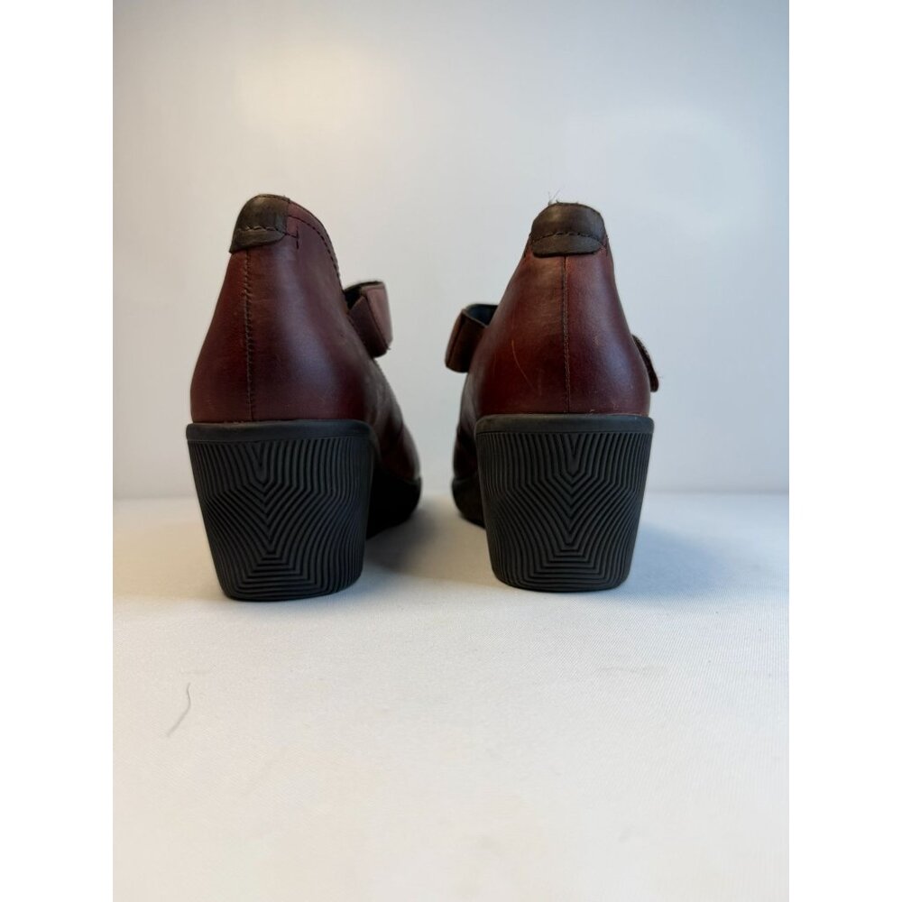 Cobb Hill Revhalo Women's Mary Jane Wedge Heel Size 9M Burgundy Cushion Shoes - Picture 9 of 12